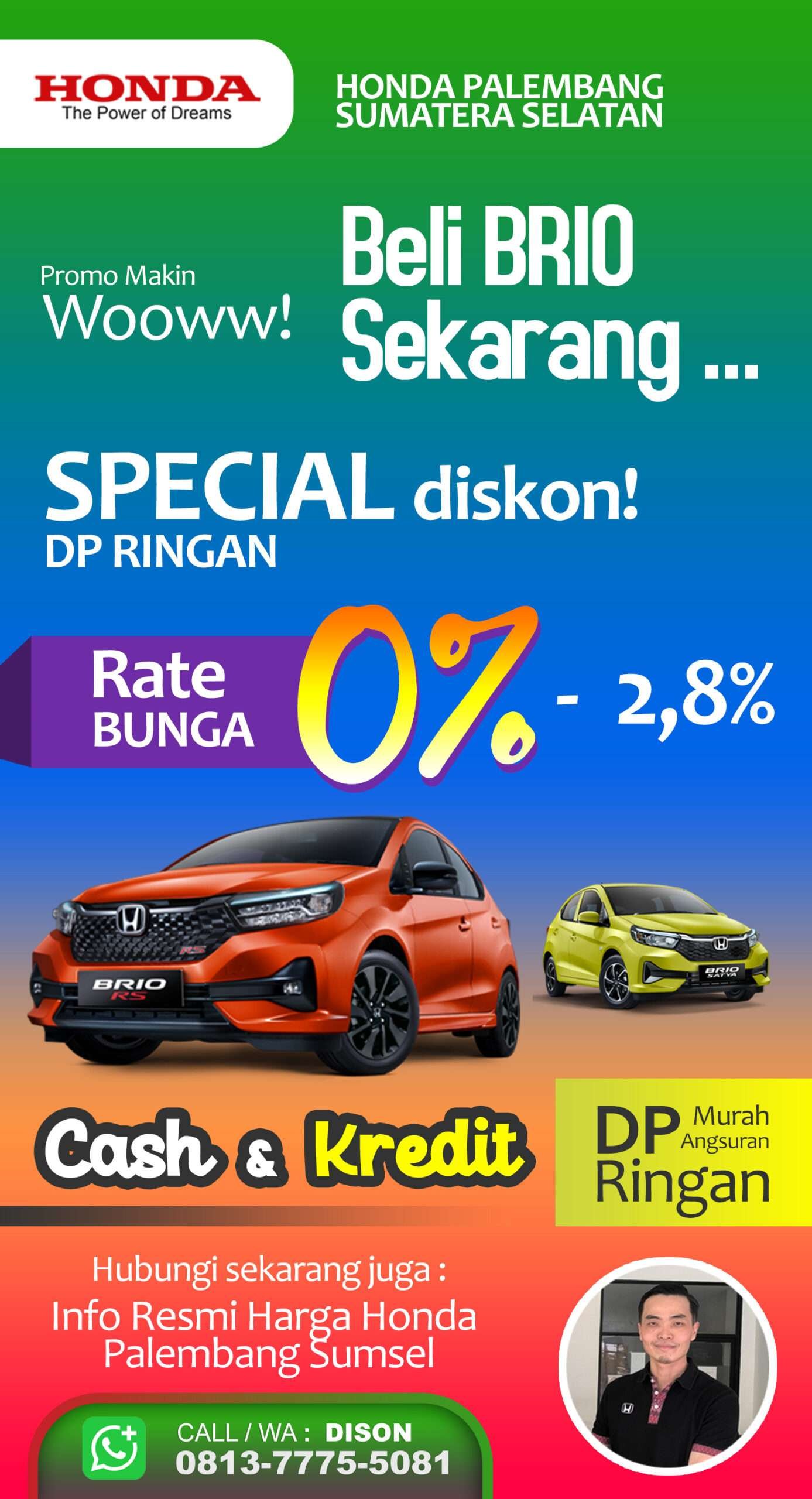 Honda Palembang Harga Promo Brio Palembang