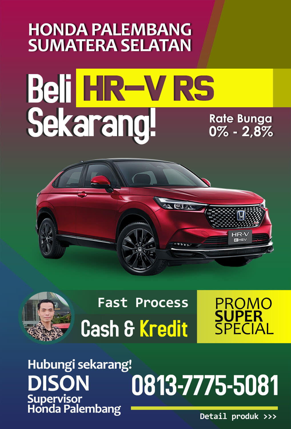 Honda Palembang Mobil Baru HRV