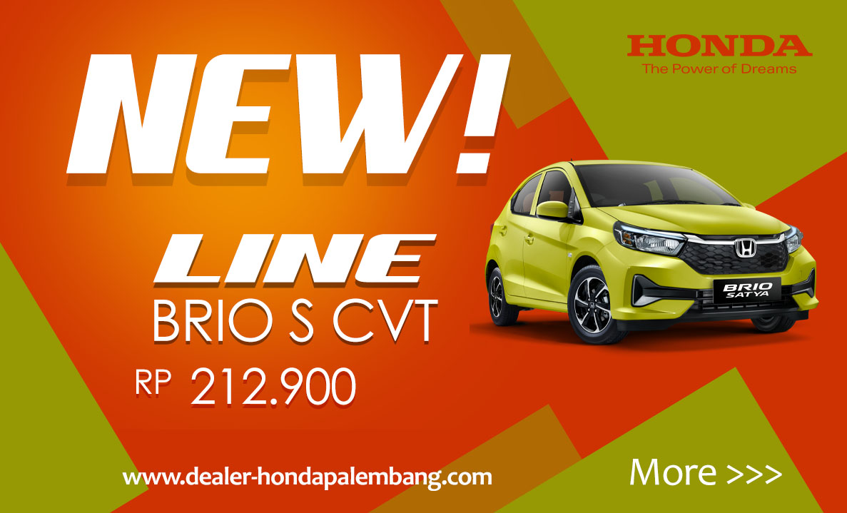 line terbaru brio satya cvt honda palembang